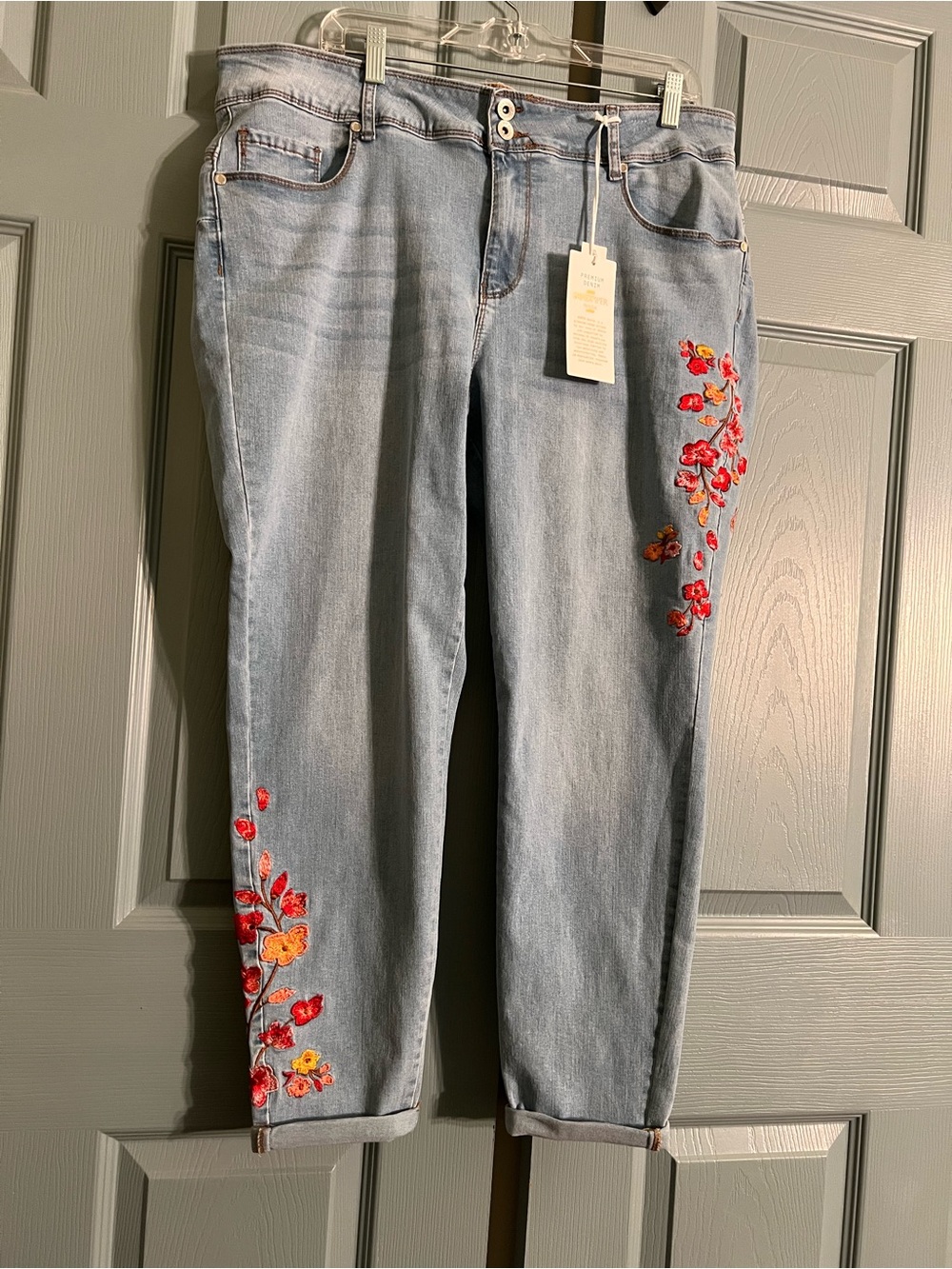 Sandpiper Skinny Embroidered Jeans